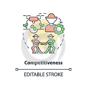 Competitiveness concept icon