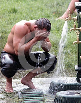 Competitor cools off