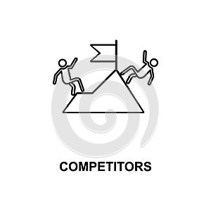 competitors line icon