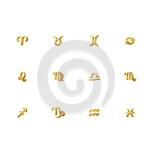 Compilation of horoscope. Vector illustration decorative design