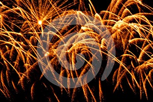 Be confused from sparkling firework.