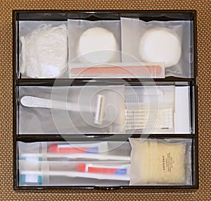 Complete Amenity Set arranged in a Tray