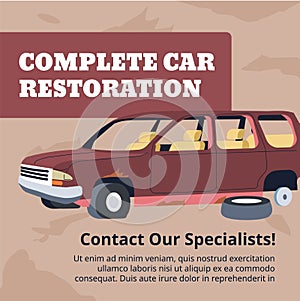 Complete car restoration, contact specialists