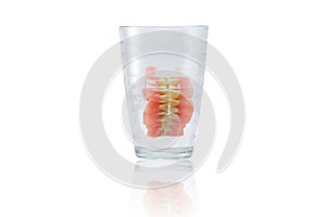 Complete Dentures in glass