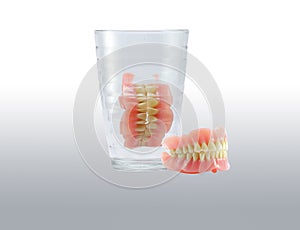 Complete Dentures in glass