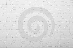Complete jigsaw puzzle, closeup