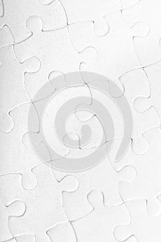 Complete jigsaw puzzle, closeup