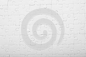 Complete jigsaw puzzle, closeup