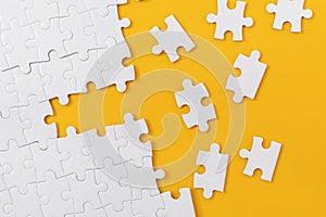 Almost Complete Jigsaw Puzzle with Scattered Missing Pieces