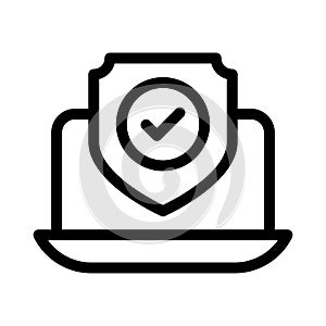 Complete vector thin  line icon