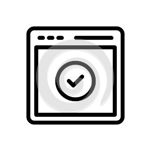 Complete vector thin line icon