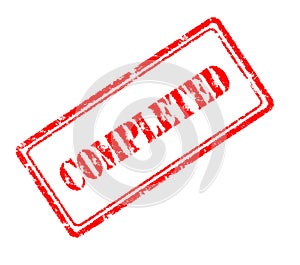 Completed rubber stamp