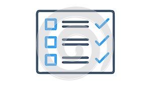 Completed task list, project management, achievement vector design Generative AI