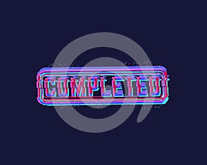 Completed vector with glitch