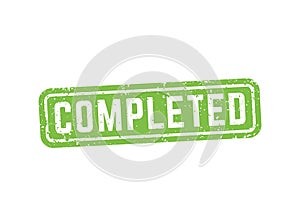 Completed, vector stamp