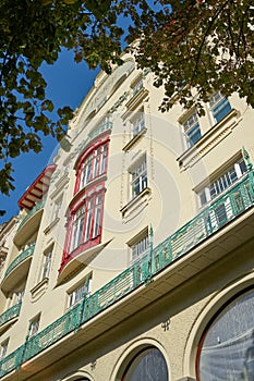 Completely renovated house with Art Nouveau elements on Wenceslas Square in Prague