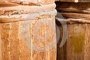 Completely wooden barrels