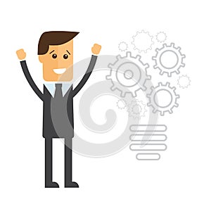 Completing Idea. Business illustration