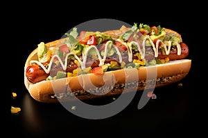 Completo: Chilean Loaded Hot Dog with Avocado, Tomato, and More photo