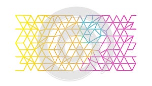 Complex Abstract Geometric Grid Network Pattern with Intersecting Lines, vector design Generative AI