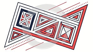 Complex Abstract Geometric Triangular Pattern Vector, vector design Generative AI