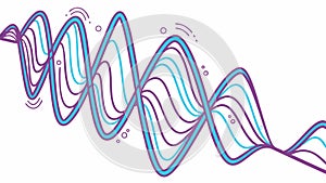 Complex Abstract Wave Pattern, Dynamic Flow, vector design Generative AI