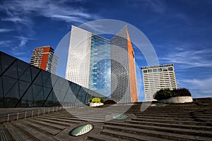 The complex of buildings and the terrace of the central office of Swedbank photo