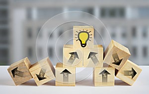 Business concept for financial growth, wealth mangement, making money,successful banking,insurance, trading,consulting.