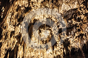 Complex cave ceiling