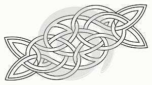 Complex Celtic Knot Design, Intricate Traditional Pattern, vector design Generative AI