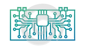 Complex Circuit Network, Advanced Technology System, vector design Generative AI