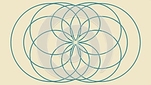 Complex circular geometric pattern abstract intricate design element vector design Generative AI