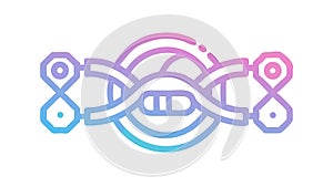 Complex Data Structure: Information Web Digital Patterns, vector design Generative AI