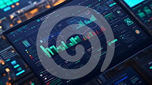 Complex Data Visualizations on a Dark Computer Screen