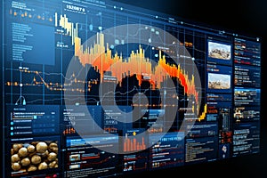 Complex financial insights depicted through intricate and informative diagrammatic representations