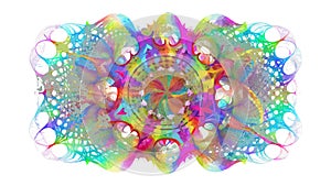 Complex Fractal Network Abstract Geometric Pattern Vector, vector design Generative AI