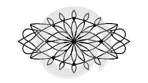 Complex Geometric Abstract Pattern Design Element, vector design Generative AI