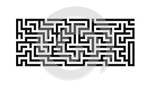 Complex Geometric Labyrinth Pattern Vector Design Element, vector design Generative AI