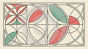 Complex Geometric Pattern Abstract Design, vector design Generative AI