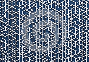 A complex, geometric pattern composed of