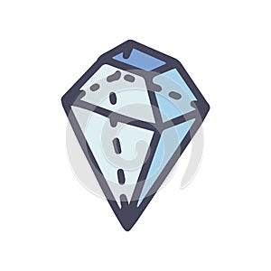 complex geometric shape color vector doodle simple icon