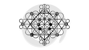 Complex Geometric Structure: Abstract Network Pattern, vector design Generative AI