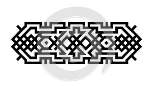 Complex Interlocking Geometric Pattern, Abstract Modern Design, vector design Generative AI