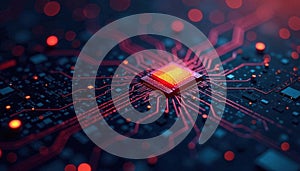 Complex interwoven circuits, binary code texture, engineering, texture, digital art