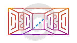 Complex Maze Labyrinth Vector Design for Problem Solving and Logic, vector design Generative AI
