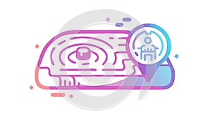 Complex Maze Puzzle, Labyrinth Challenge, vector design Generative AI