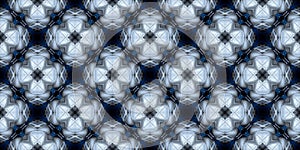 Complex metal and glass elements seamless abstract pattern with real texture