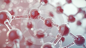 Complex molecular structure featuring multiple interconnected molecules in a scientific illustration
