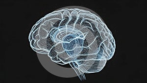 A complex network of interconnected lines forming an intricate