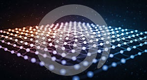 A complex network of interconnected nodes